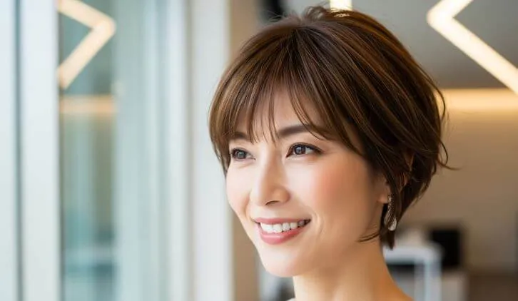 まとめ・40代の髪型で手入れが楽な前髪ありのショート