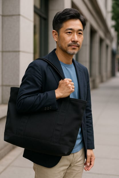 40代男性にオススメ！トートバッグ布素材